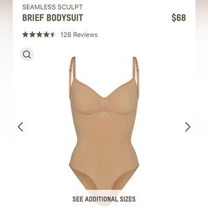 Skims brief bodysuit. Never worn size L/XL